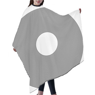 Personality  Concentric Backgrounds. Hair Cutting Cape