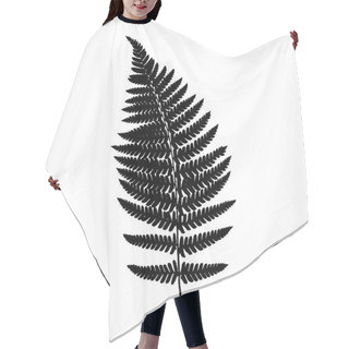 Personality  Fern Frond Balck Silhouette Hair Cutting Cape