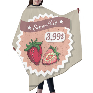 Personality  Smoothie Sticker 6 Hair Cutting Cape
