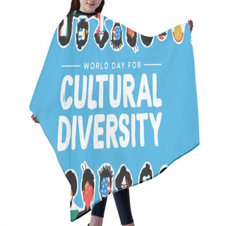 Personality  Cultural Diversity Card Of Country Flag People Hair Cutting Cape