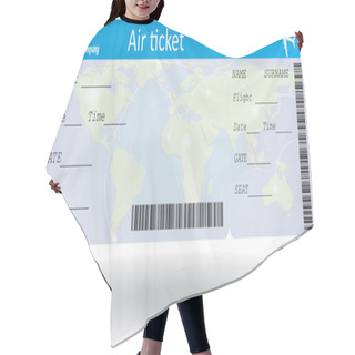 Personality  Variant Of Air Ticket Hair Cutting Cape