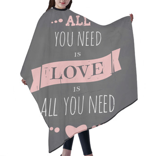 Personality  Chalkboard Valentine Card Hair Cutting Cape
