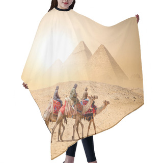 Personality  Caravan And Pyramids Hair Cutting Cape