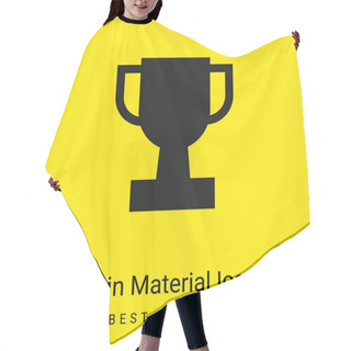Personality  Award Minimal Bright Yellow Material Icon Hair Cutting Cape