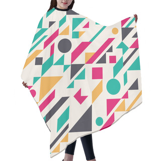 Personality  Seamless Retro Abstract Geometric Pattern. Vector Illustration Hair Cutting Cape