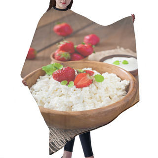 Personality  Cottage Cheese With Strawberries And Sour Cream Hair Cutting Cape