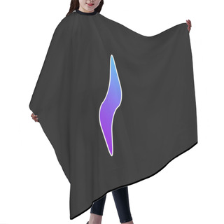 Personality  Beam Electricity Blue Gradient Vector Icon Hair Cutting Cape