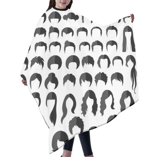 Personality  Hairstyle Silhouette Hair Cutting Cape