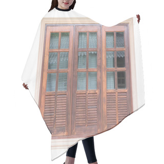 Personality  Vintage Window Of Old Wooden House In Thailand Hair Cutting Cape
