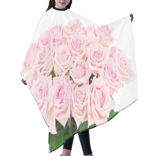 Personality  Pink Blooming Roses Hair Cutting Cape