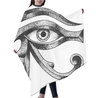 Personality  EYE Of Horus - Reverse Moon Eye Of Thoth Stock Illustration Hair Cutting Cape