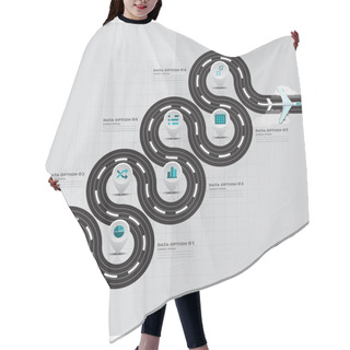 Personality  Travel And Journey Runway Business Infographic Hair Cutting Cape