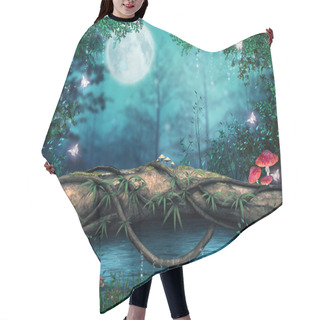 Personality  Tree By A Pond Hair Cutting Cape
