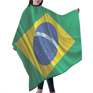 Personality  Flag Of Brazil Hair Cutting Cape