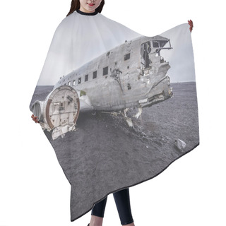 Personality  Abandoned Plane In Iceland Hair Cutting Cape