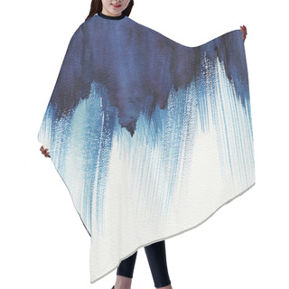 Personality  Abstract Blue Watercolor Hair Cutting Cape