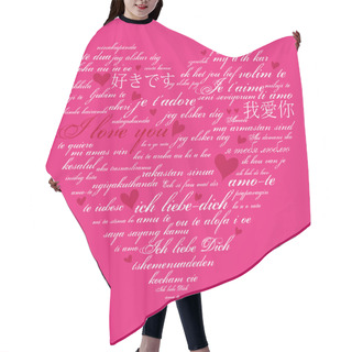 Personality  Love You Languages Hair Cutting Cape