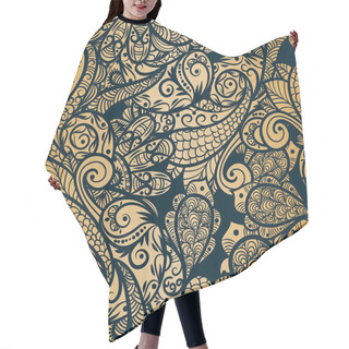 Personality  Vector Seamless Paisley Background Hair Cutting Cape