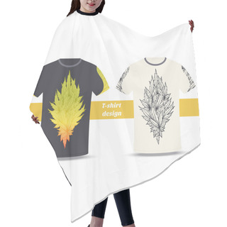 Personality  Tshirt Design Two Hair Cutting Cape