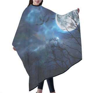 Personality  Bats Flying In The Night Hair Cutting Cape