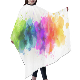 Personality  Watercolor Line Background Hair Cutting Cape