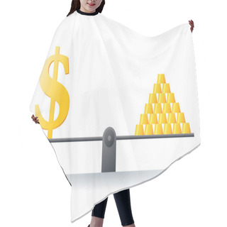 Personality  Gold Price Hair Cutting Cape
