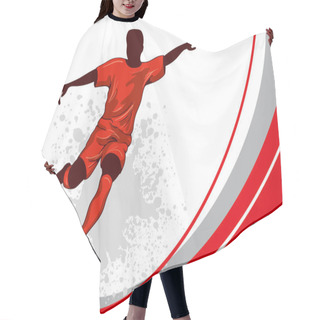 Personality  Football Poster Hair Cutting Cape