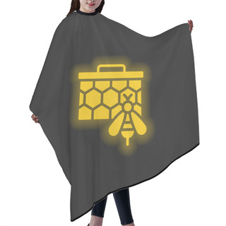 Personality  Bees Yellow Glowing Neon Icon Hair Cutting Cape