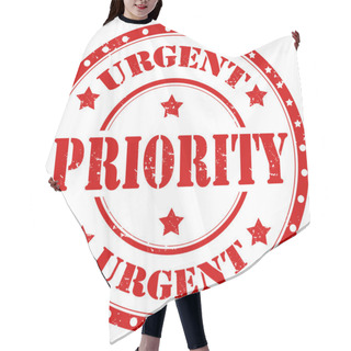 Personality  Urgent Priority Stamp Hair Cutting Cape