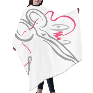 Personality  Traditional Sewing Hair Cutting Cape