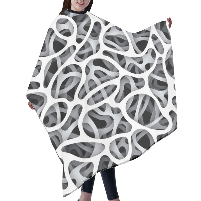 Personality  Black And White Background Hair Cutting Cape