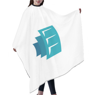 Personality  Media Sheets Logo Hair Cutting Cape