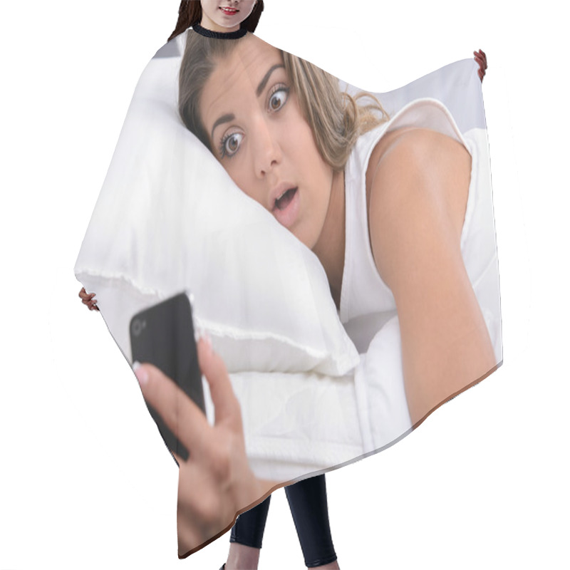 Personality  Woman Sleeping Hair Cutting Cape