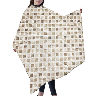 Personality  Abstract Geometric Retro Seamless Brown And Beige Backgroun Hair Cutting Cape