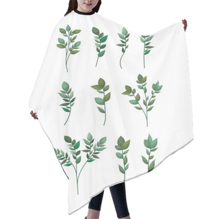 Personality  Set Of Laurel Leafs Hair Cutting Cape