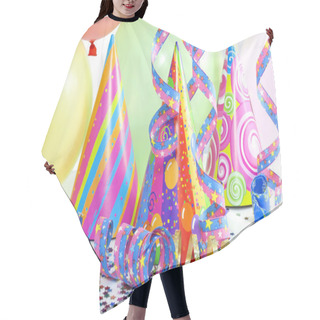 Personality  Colorful Party Background With Balloons Hair Cutting Cape