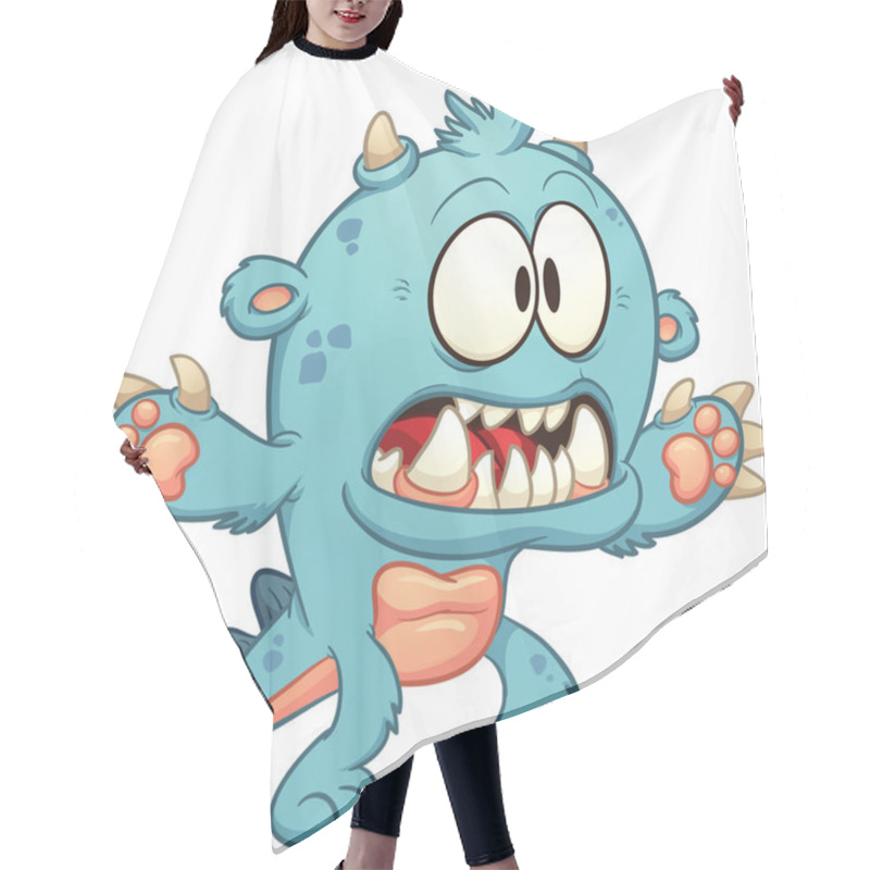 Personality  Turquoise monster hair cutting cape