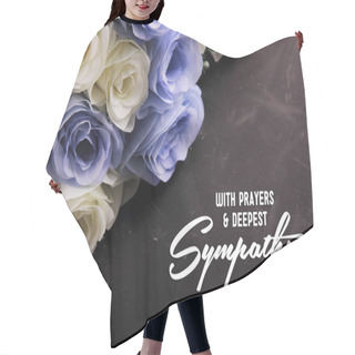 Personality  With Prayers & Deepest Sympathy Hair Cutting Cape