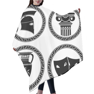Personality  Hellenic Buttons Hair Cutting Cape