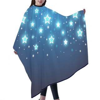 Personality  Christmas Background With Stars Hair Cutting Cape
