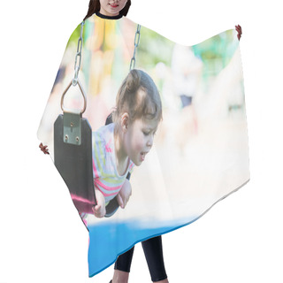 Personality  Toddler Playing Outdoor Hair Cutting Cape