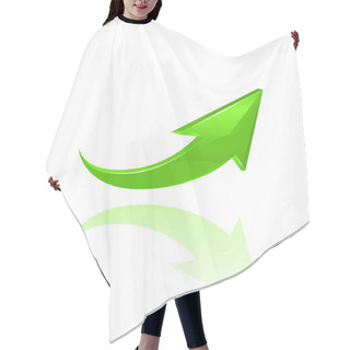 Personality  Green Arrow. Vector Hair Cutting Cape