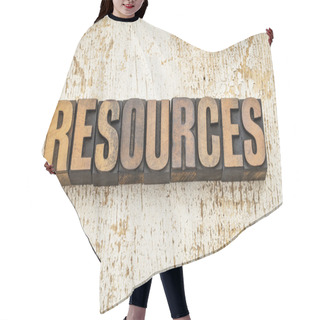 Personality  Resources Word In Wood Type Hair Cutting Cape