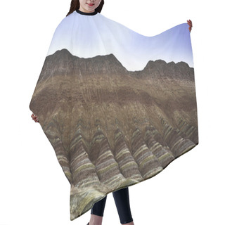 Personality  Danxia Mountain Hair Cutting Cape