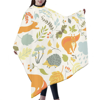 Personality  Cute Forest Animals Hair Cutting Cape