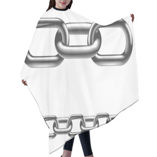 Personality  Metal Chain Links Illustration Hair Cutting Cape