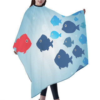 Personality  Leader Fish Concept Hair Cutting Cape