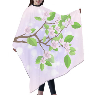Personality  Spring Branch,  Vector Illustration   Hair Cutting Cape