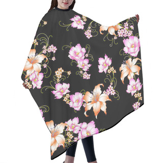 Personality  Beautiful Lily Hair Cutting Cape