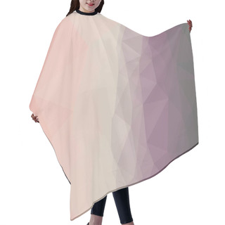 Personality  Creative Purple Pink Background With Polygonal Pattern Hair Cutting Cape
